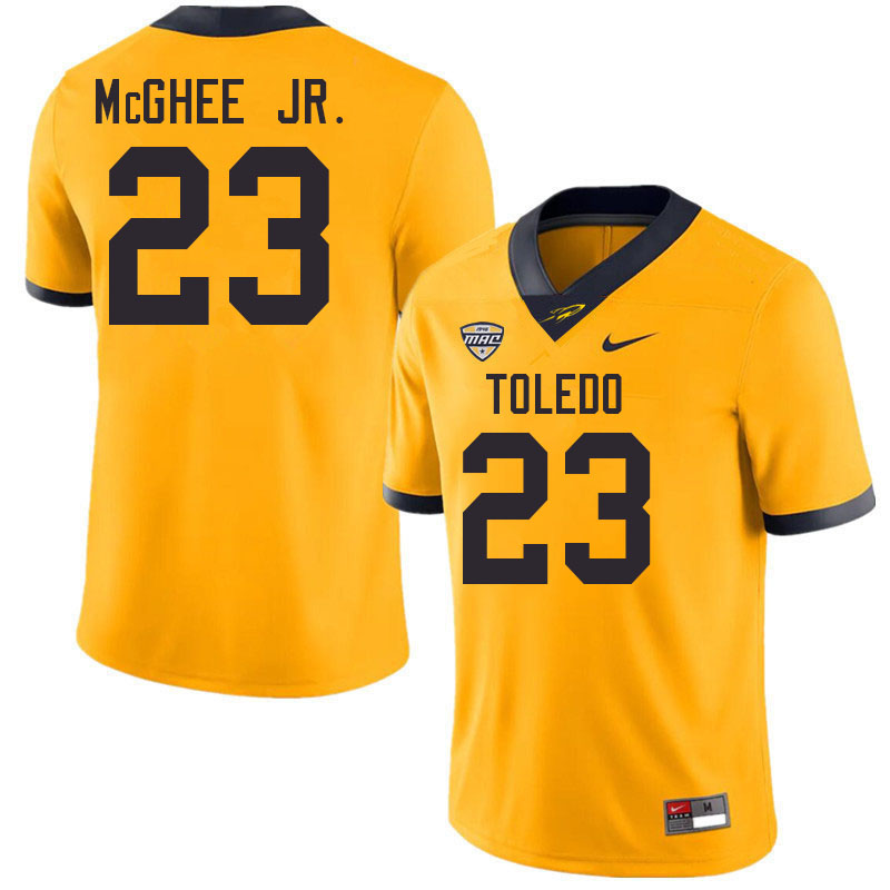 Toledo Rockets #23 Roland McGhee Jr. College Football Jerseys Stitched Sale-Gold